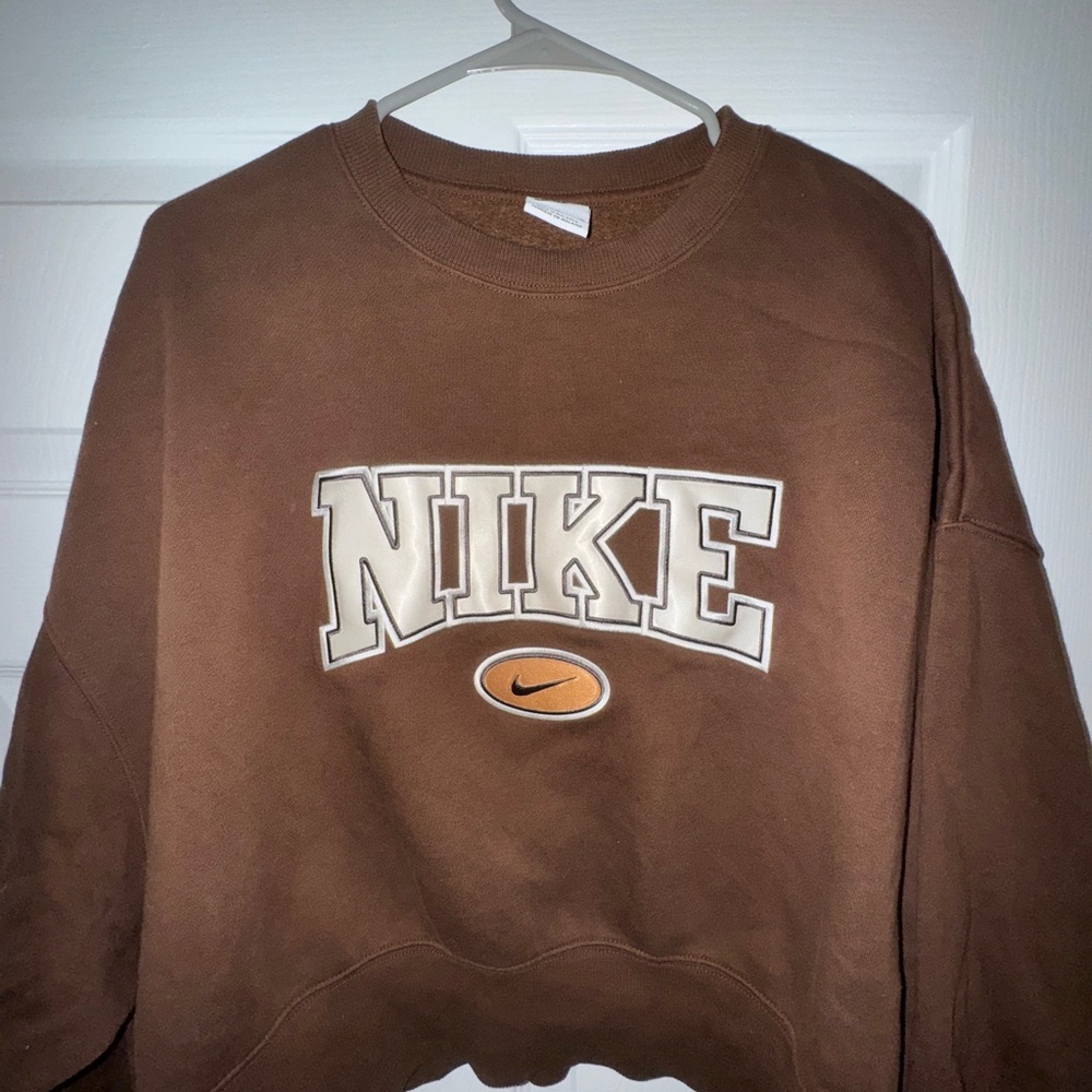 Nike Women’s Chocolate Brown Crewneck Sweater